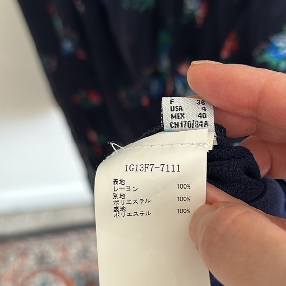 Pinko Maxi Dress Flarred Sleeves Size 4 - Picture 8 of 11